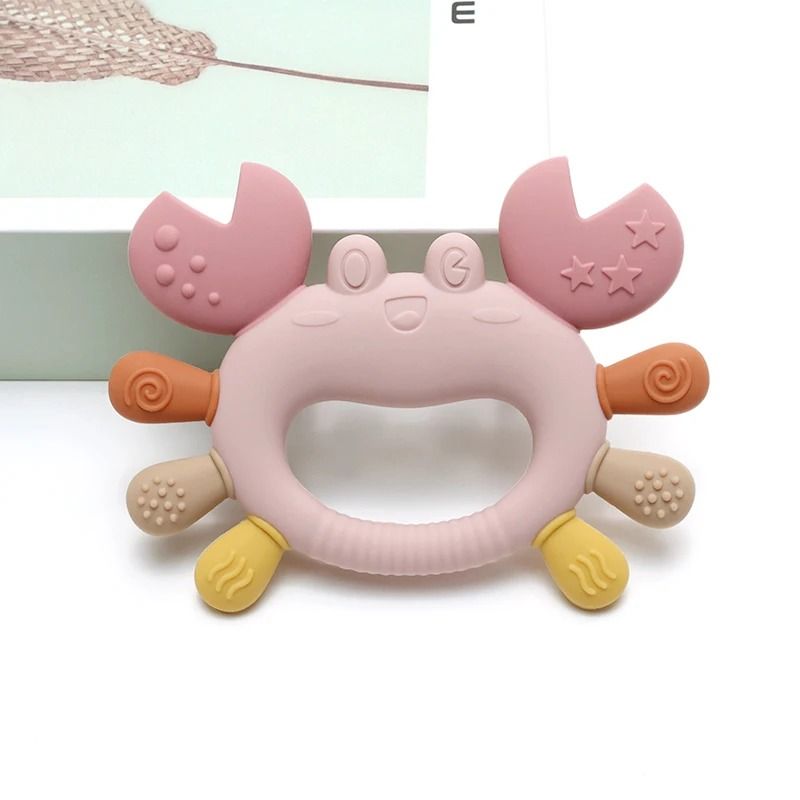 Crab-Shaped Kids Silicone Teether