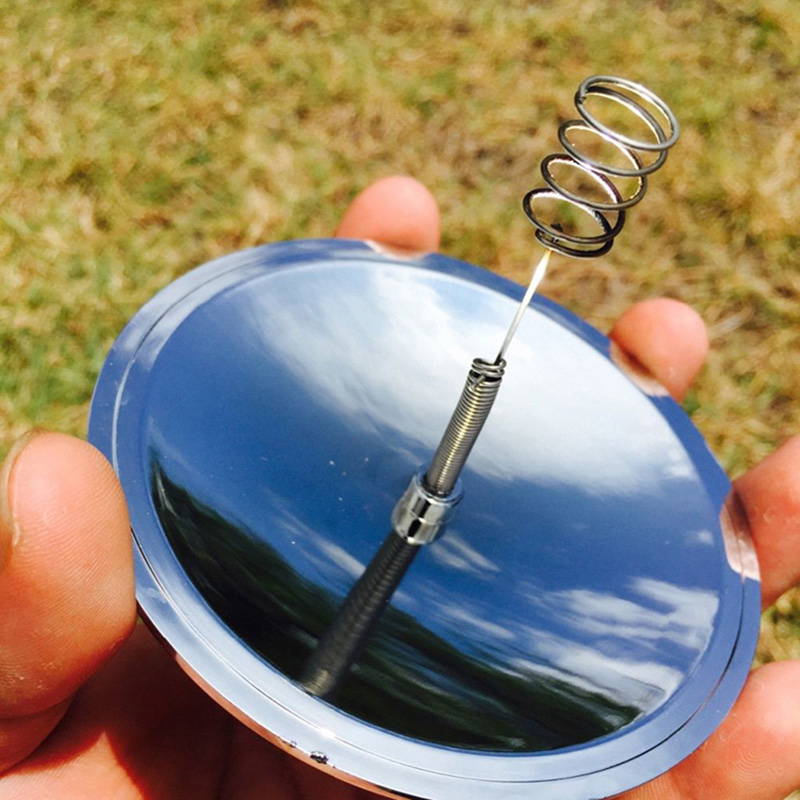 Concave Mirror Solar Spark Lighter for Outdoor Survival Emergency Fire Tool for Camping & Hiking