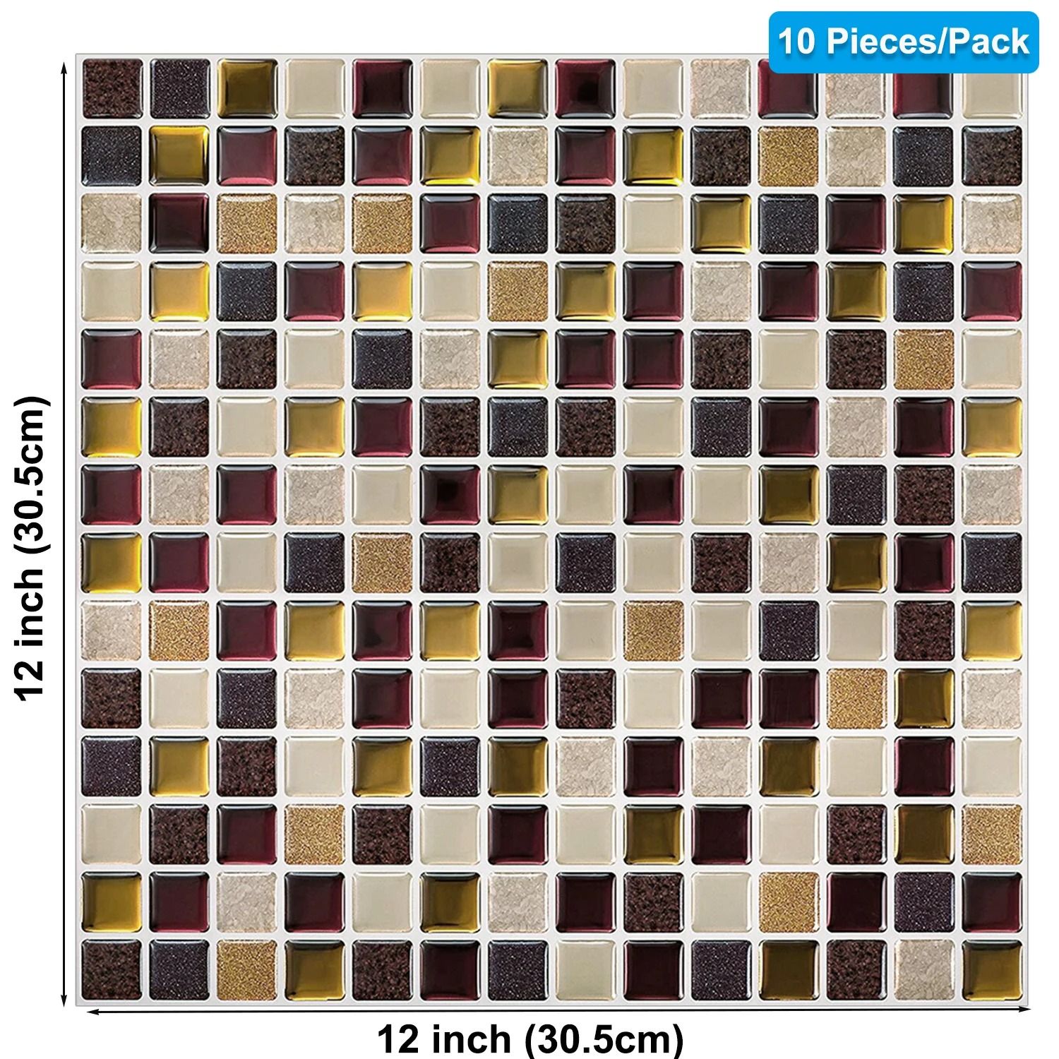 3D Peel and Stick Tiles Waterproof Kitchen Wall Sticker Set
