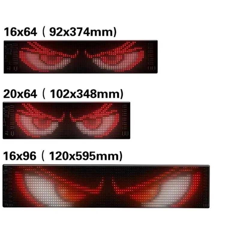 RGB LED Matrix Pixel Panel for Car and Truck with Bluetooth App Control