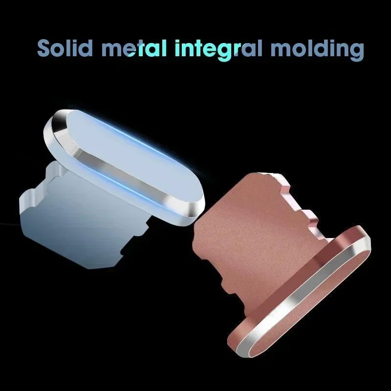 Metal Lightning Port Dust Plug for iPhone – Charging Port Protector Against Lint & Debris