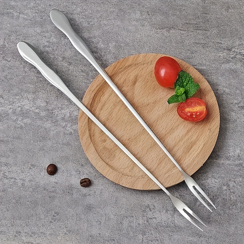 Stainless Steel Fruit Forks, Mini Dessert Forks for Cake Party, Snail Fork for Restaurant, Bar