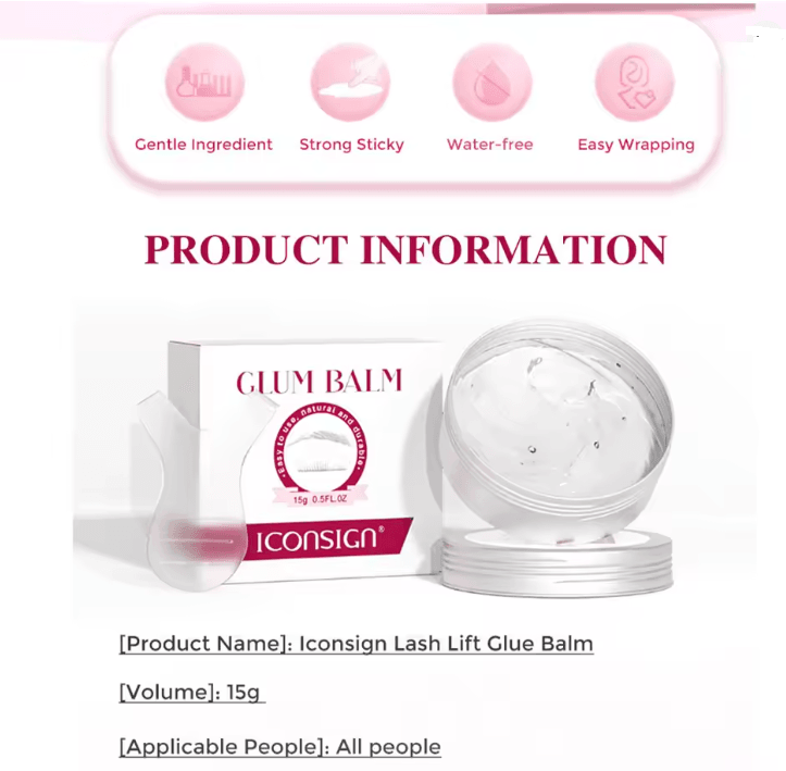 ICONSIGN Lash Glue Balm for Lash Lift and Brow Styling