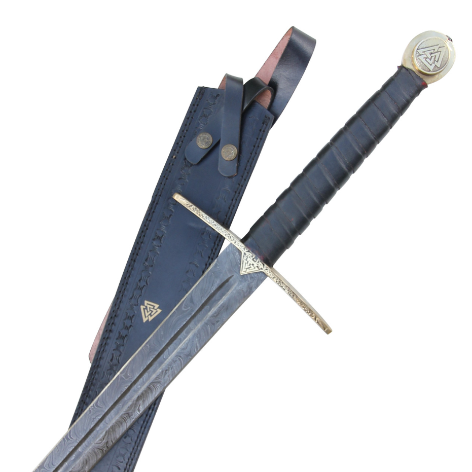 Einherjar Viking Long Sword - Damascus Steel Valhalla Blade