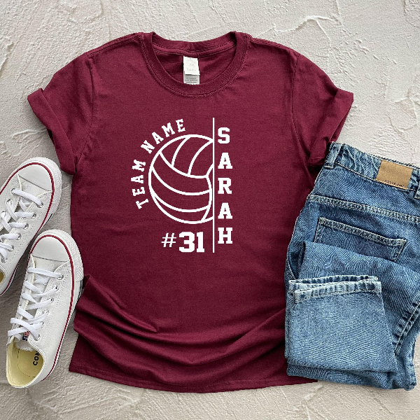 Custom Volleyball Team Name Number Shirts, Personalized Volleyball Player Name Shirts, Game Day Tees