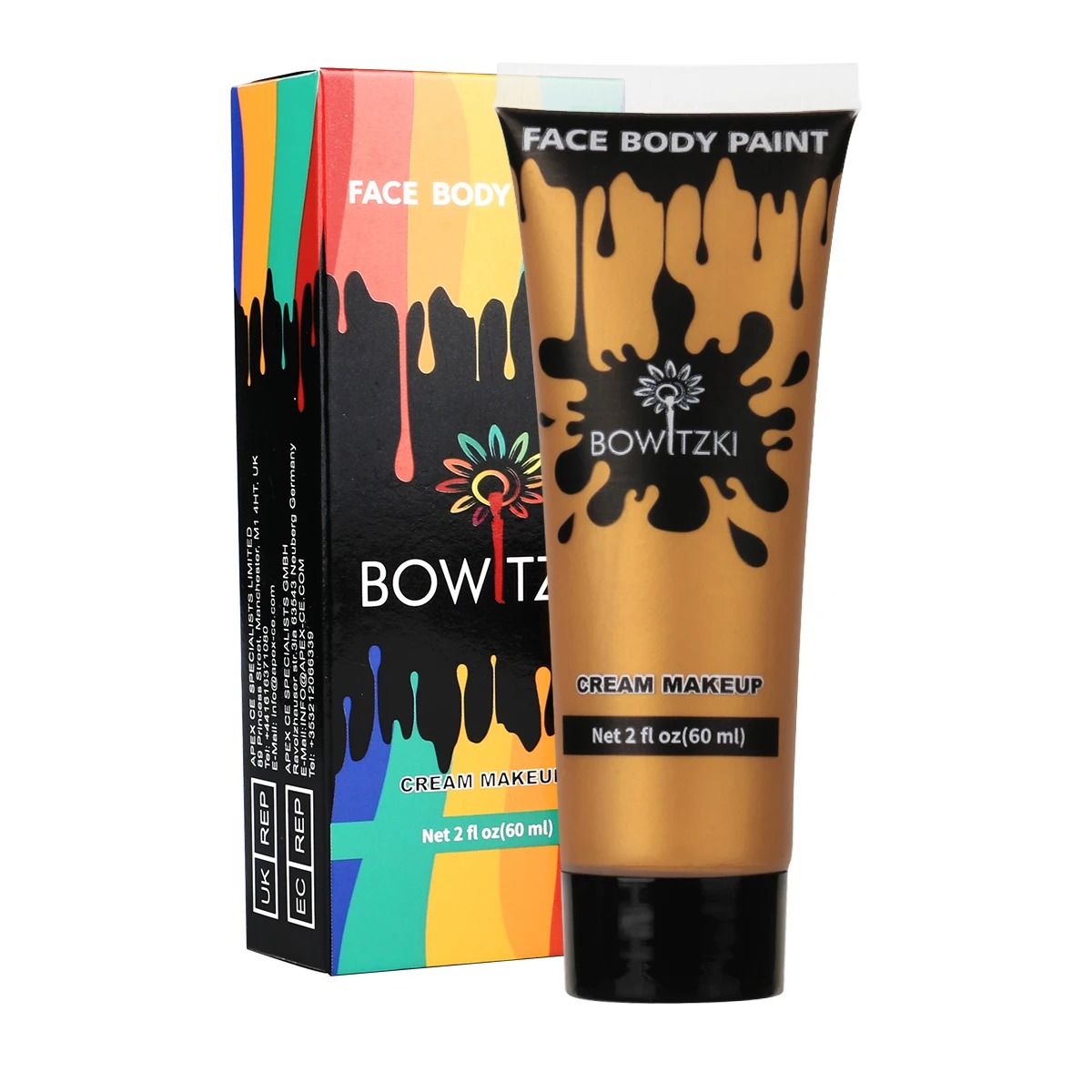 Face & Body Cream Paint – 60ml High-Capacity Special Effects Makeup