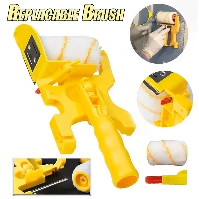 Professional Wall Paint Roller Kit Multi-Function Roller, Tray & Brush Set for Clean, Even Painting on Walls & Ceiling