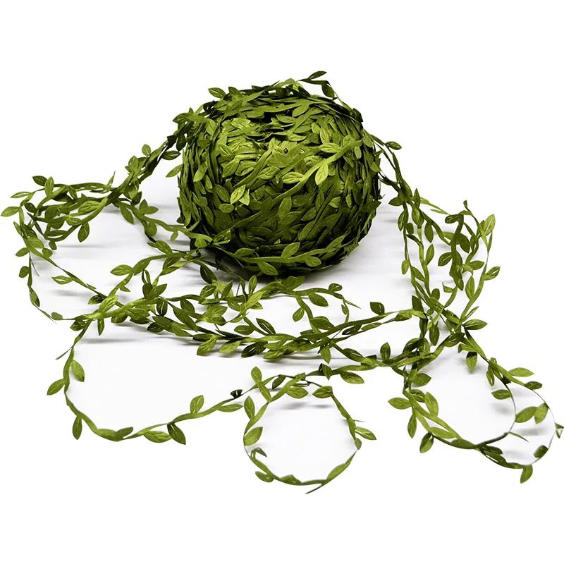 Silk Leaf Artificial Green Vines – Handmade Faux Leaf Wreath & Bathroom Decor Accessories