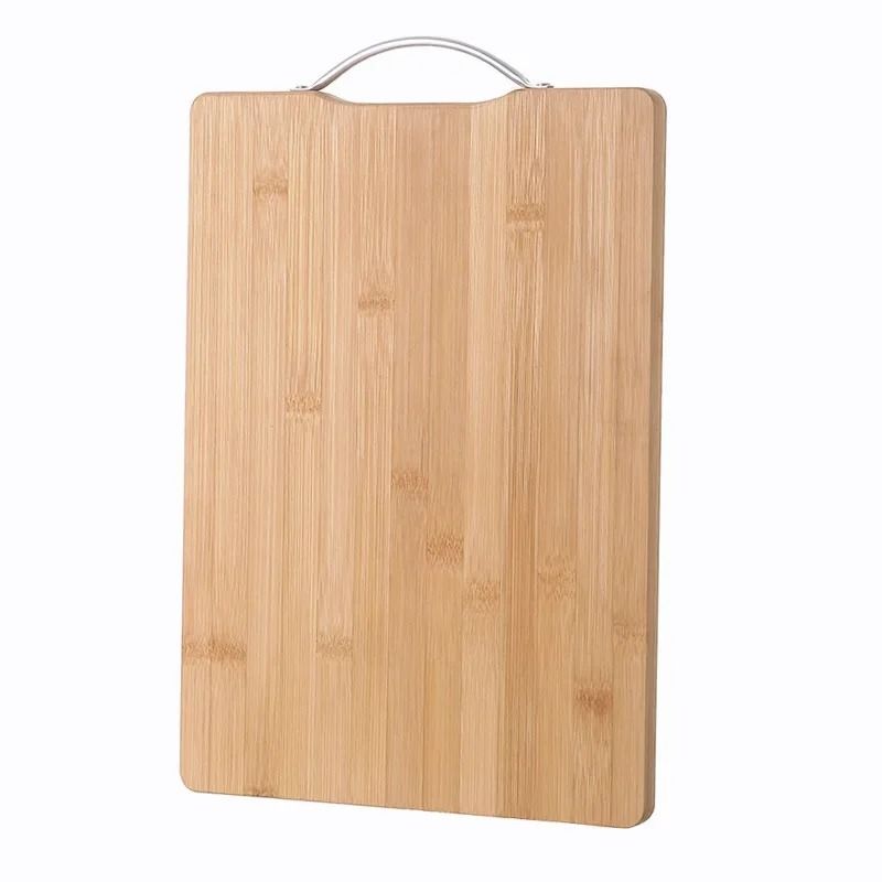 Natural Bamboo Cutting Board Large Double Sided Solid Wood Board