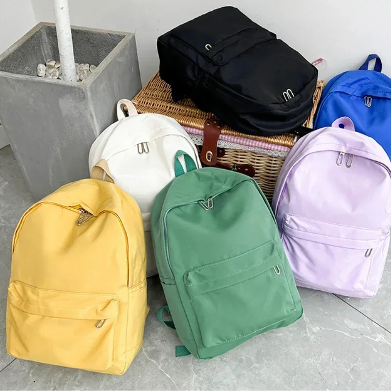 Waterproof Nylon Backpack for Women Lightweight School Travel Backpack Bag