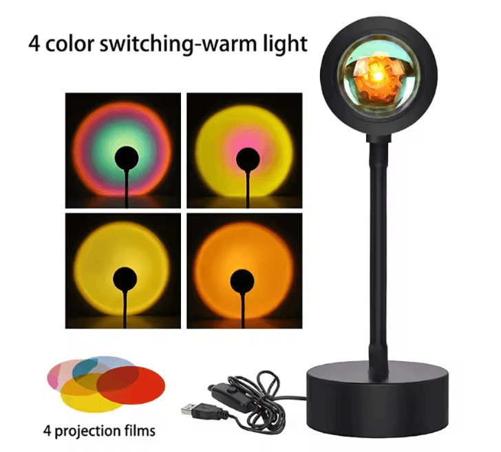 SunGlow 360° LED Sunset Projection Lamp