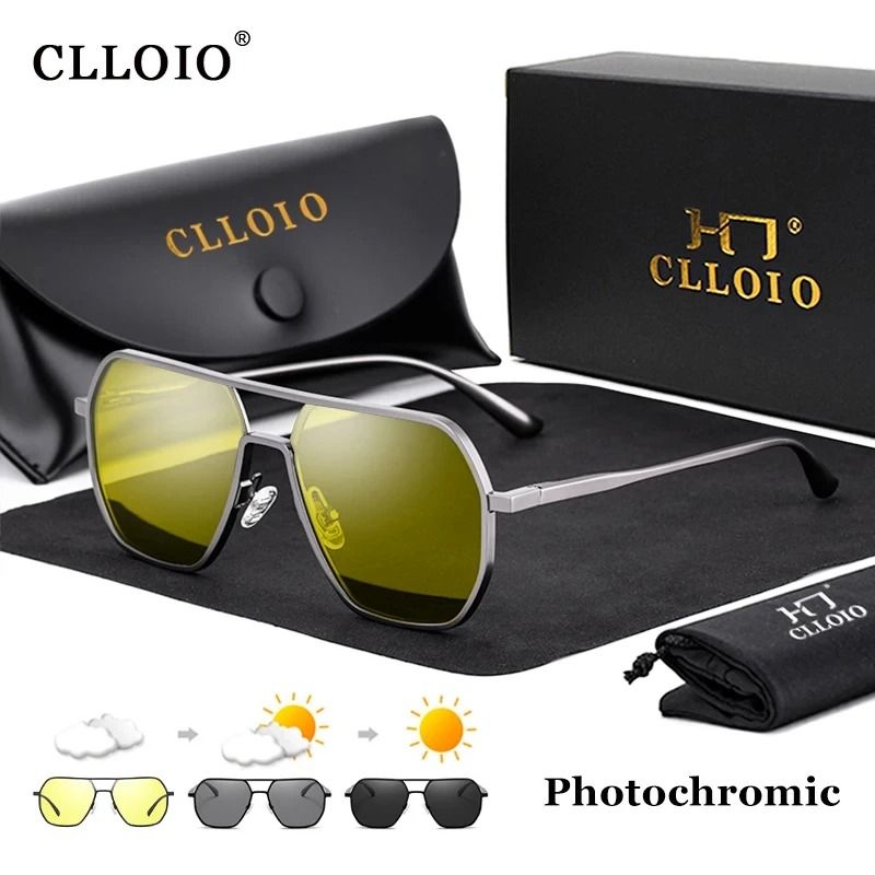 CLLOIO Photochromic Polarized Driving Glasses UV400