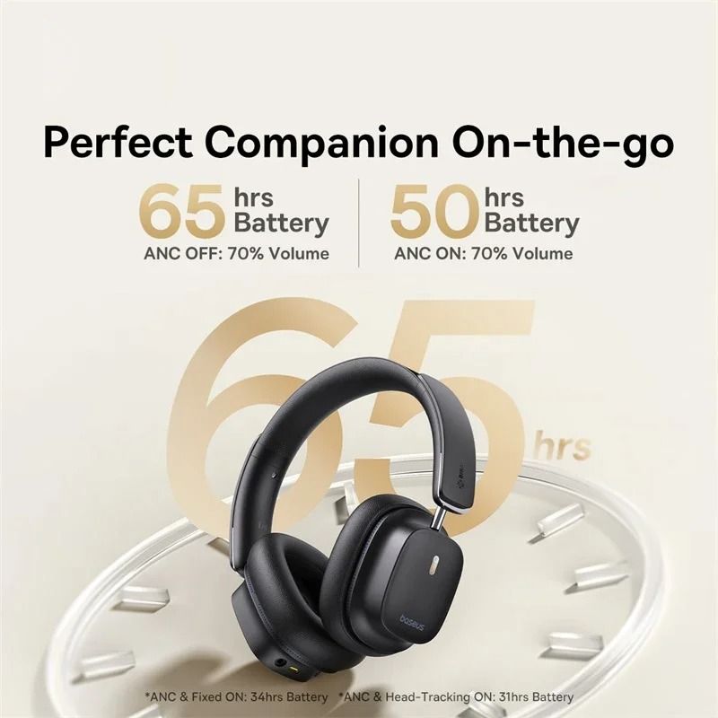 Hybrid ANC 45dB Over-Ear Wireless Headphones