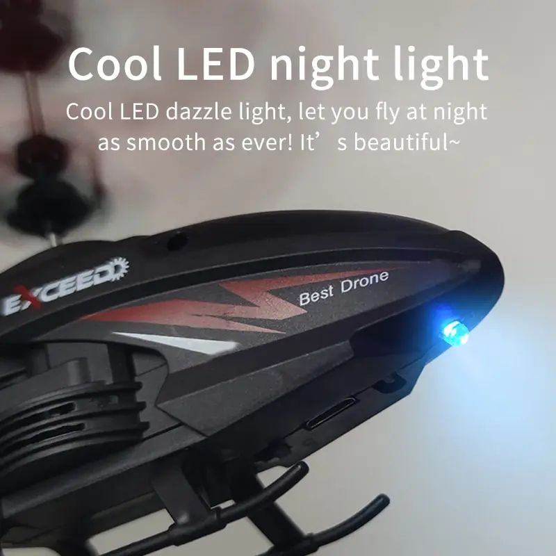 Gesture Control RC Helicopter Toy - 2-Channel Induction Flying Aircraft w/ LED Lights, USB Rechargeable Kids Gift