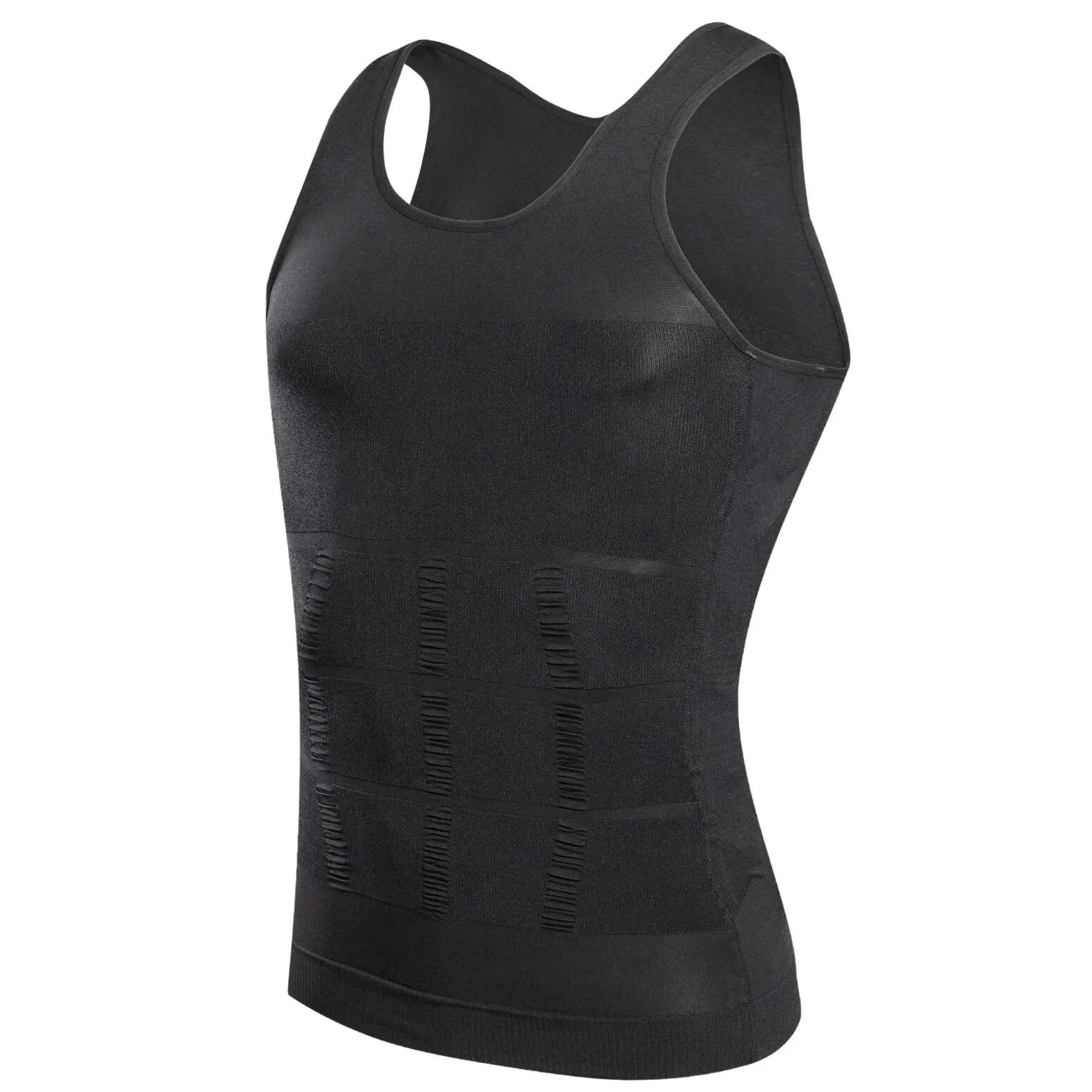 Men Compression Body Shaper Tank Top with Waist Control and Seamless Slimming Fit