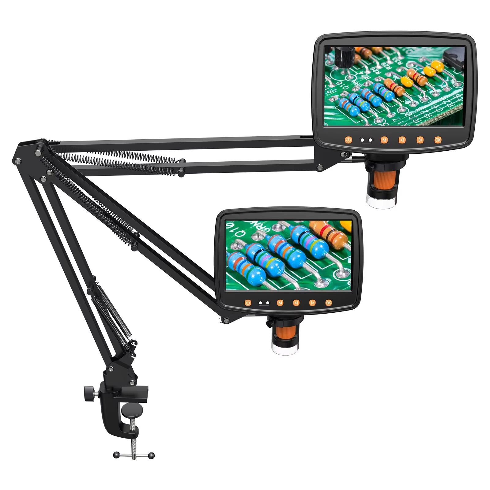 Adjustable Flexible Microscope Arm Stand Metal Bracket Mount