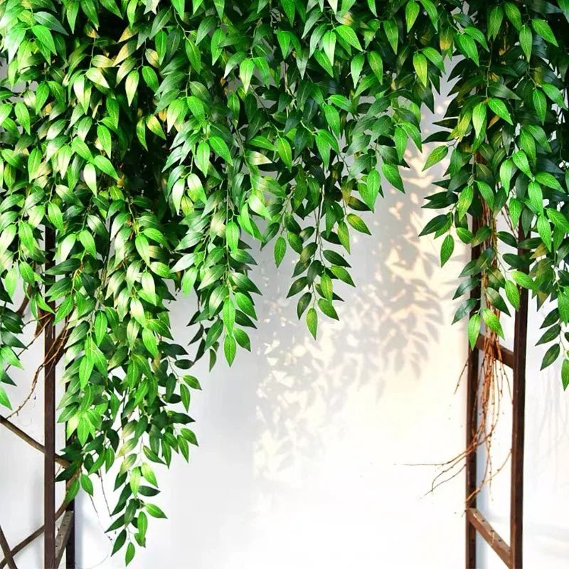 10pcs Artificial Italian Ruscus Greenery Stems – Lush Faux Green Leaves for Wedding & Home Decor