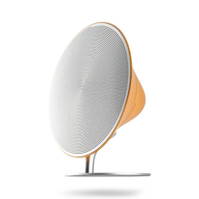 Bluetooth Speaker Retro Wooden Subwoofer with Touch Surface, Home Audio Desktop Stereo Bluetooth Audio Speaker