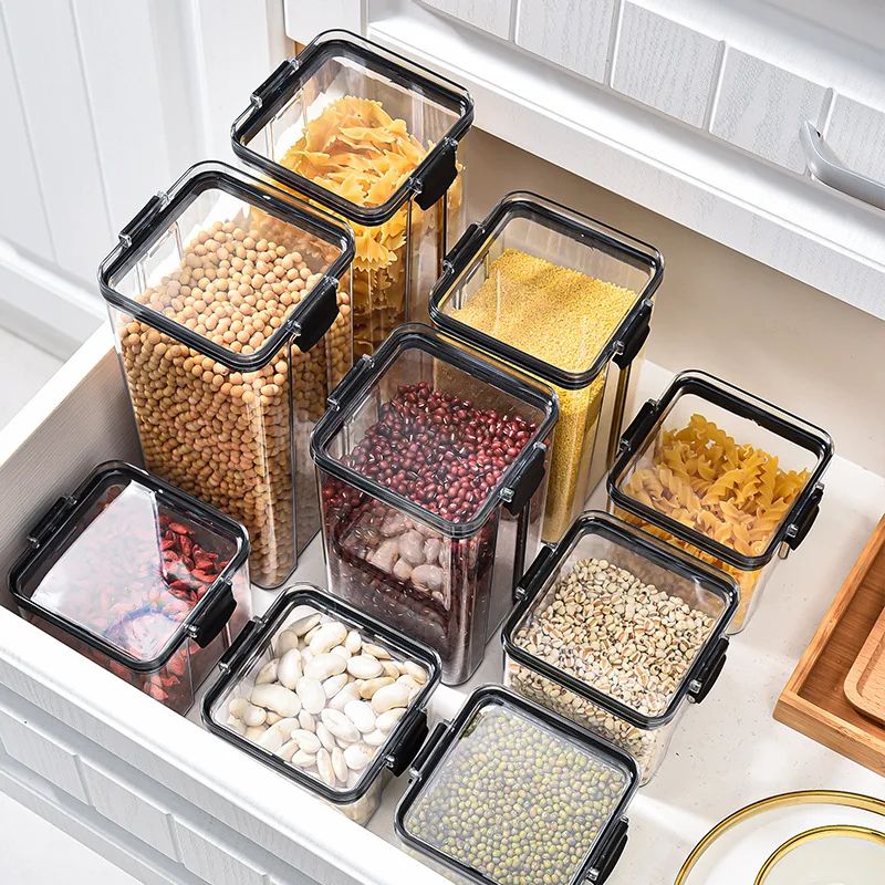 Stackable Airtight Kitchen Storage Jar Set