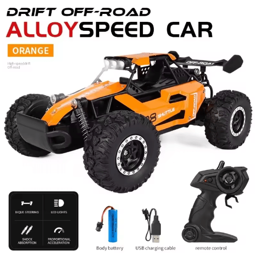 116 High Speed Off Road RC Car with LED Lights and 2.4GHz Control