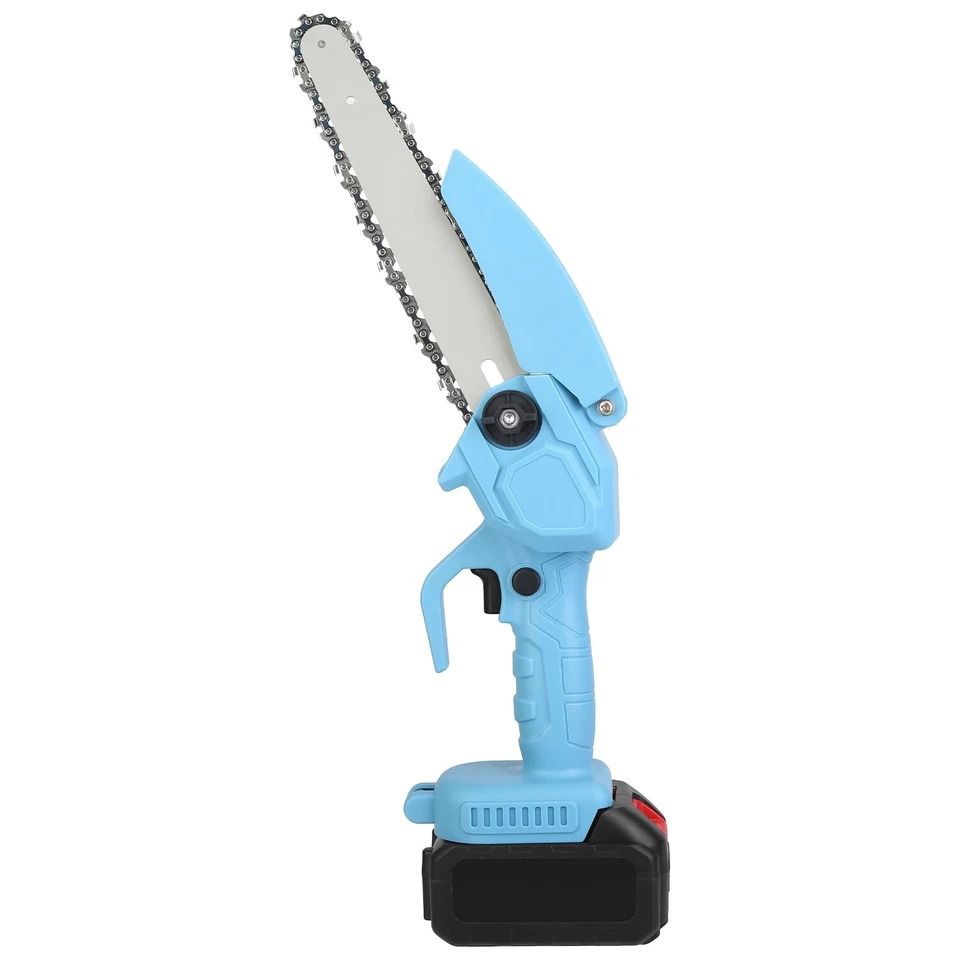 Cordless Electric Chainsaw, Small Battery-Powered Chainsaw for Pruning Trees, 8in Mini Chainsaw for Yard & Garden Work