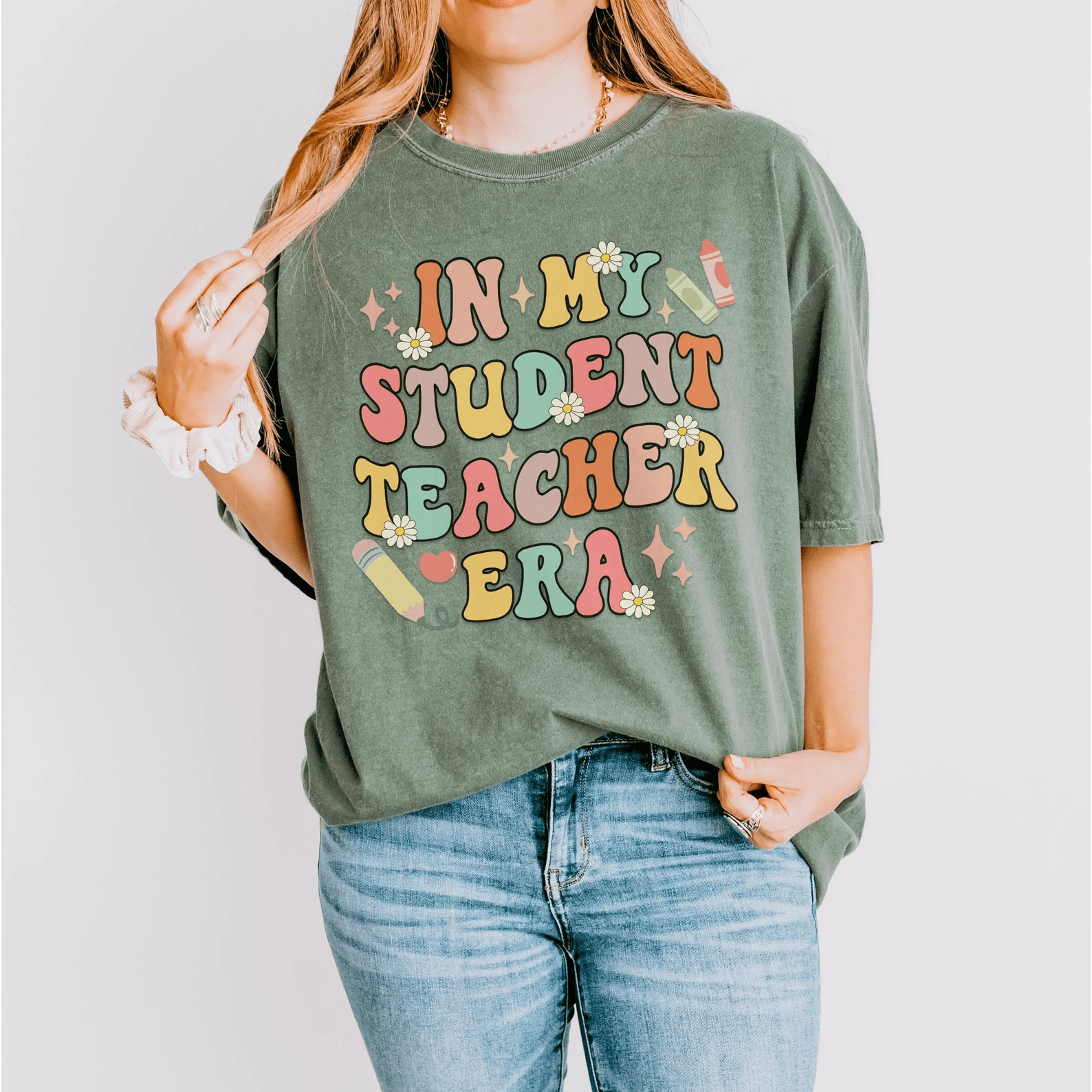 Student Teacher Era Shirt Cute Student Teacher Gift Teaching Tee