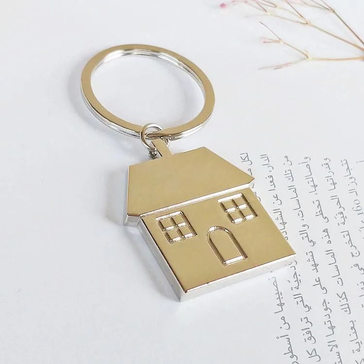 Cartoon House With Window Keychain Bag Charm For Men Women