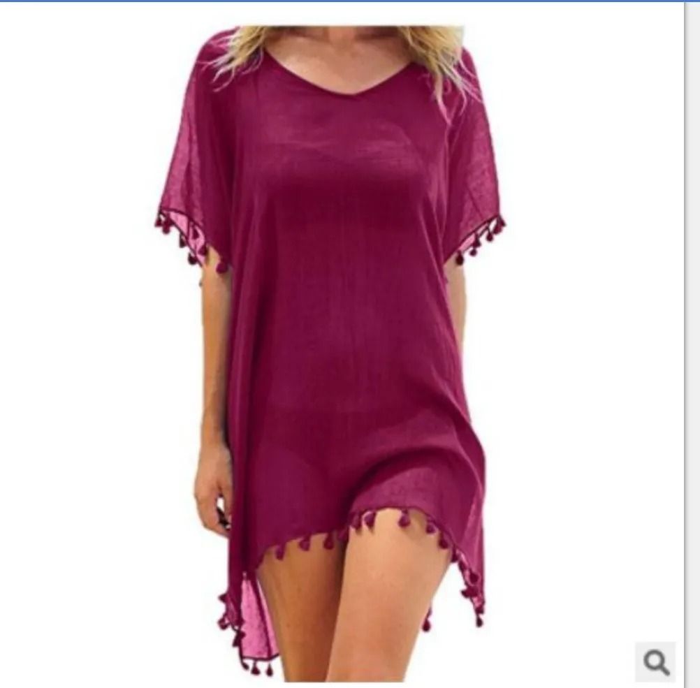 Women Summer Lace Crochet Beach Cover Up