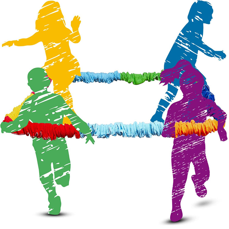 Kids Sensory Rope Team Building Game for Active Group Play