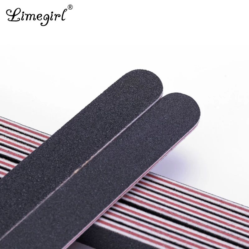 Professional Nail File 100 180 Grit Double Sided Manicure Nail Buffer