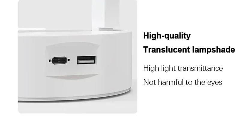 Rechargeable Foldable LED Desk Lamp with Clock