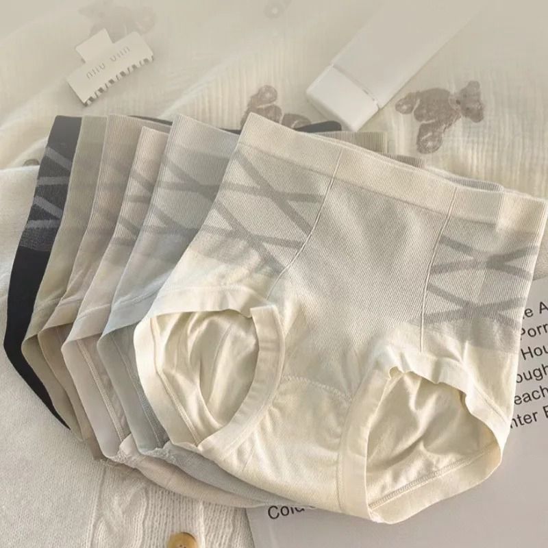 Womens High Waist Shaping Panties Seamless Breathable Slimming Underwear Three Piece Set