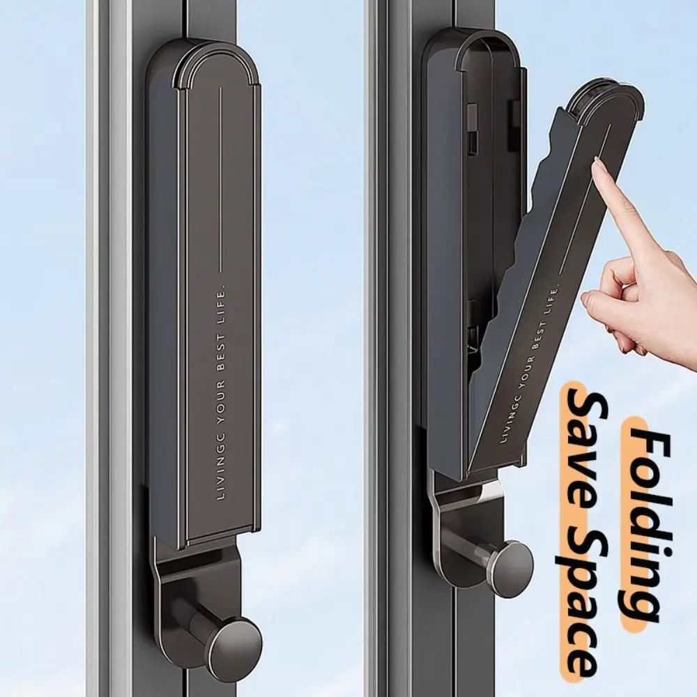 Aluminum Folding Wall-Mounted Clothes Drying Rack