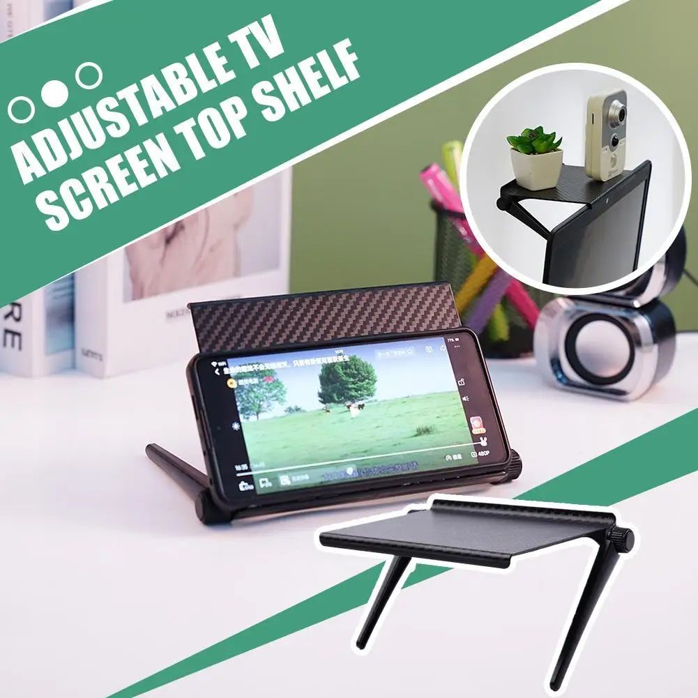 Adjustable TV Screen Top Shelf Organizer