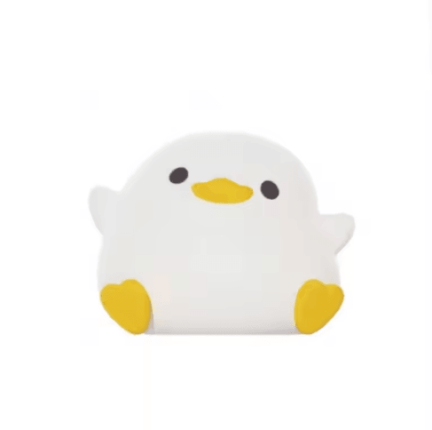 Cute Duck Silicone Touch Night Light with Timer & USB Rechargeable Design