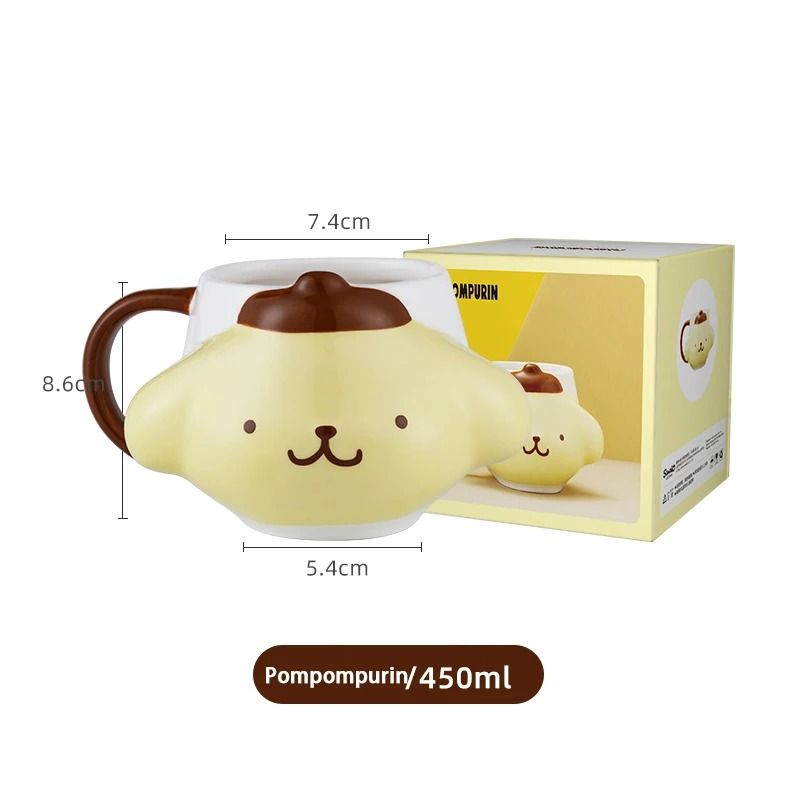 Professional 15 oz Sanrio 3D Relief Ceramic Mug Series