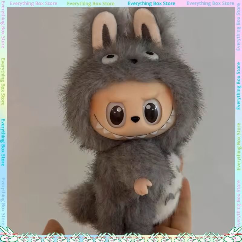 Totoro Outfit for 17 cm Labubu Doll Plush Clothes Standing Style