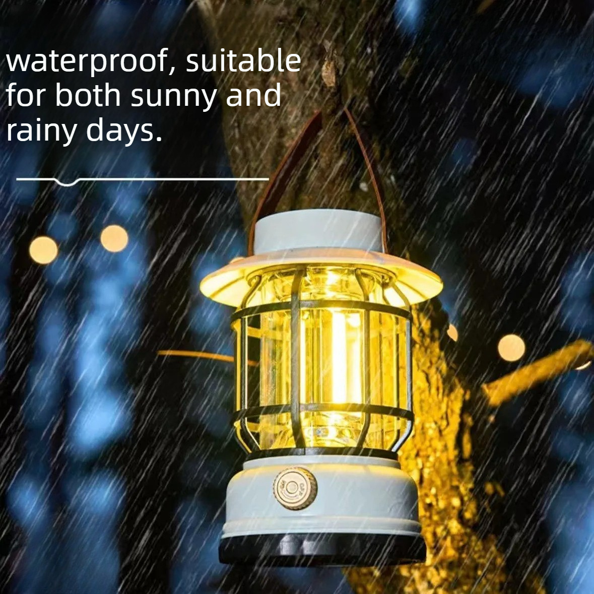 Vintage Camping Lantern, Outdoor Waterproof Handheld Light, Portable Tent Light, Candle Atmosphere Lamp