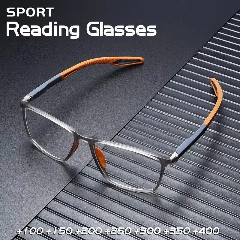 FlexRead TR90 Sport Reading Glasses – Anti-Blue Light Presbyopia Frames +100 to +400