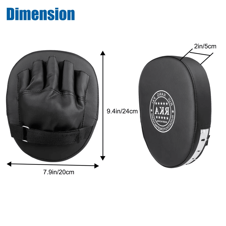 2PCS MMA Boxing Punching Mitts – Sparring Gloves & Kick Target Focus Training Pads