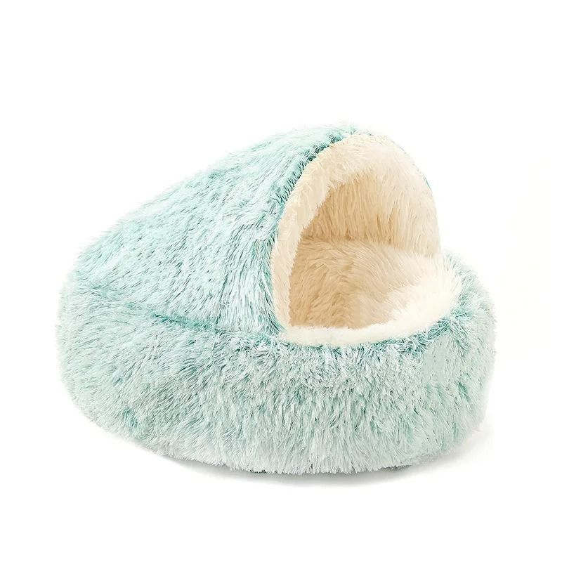 2 In 1 Plush Round Pet Bed and Sleep Bag