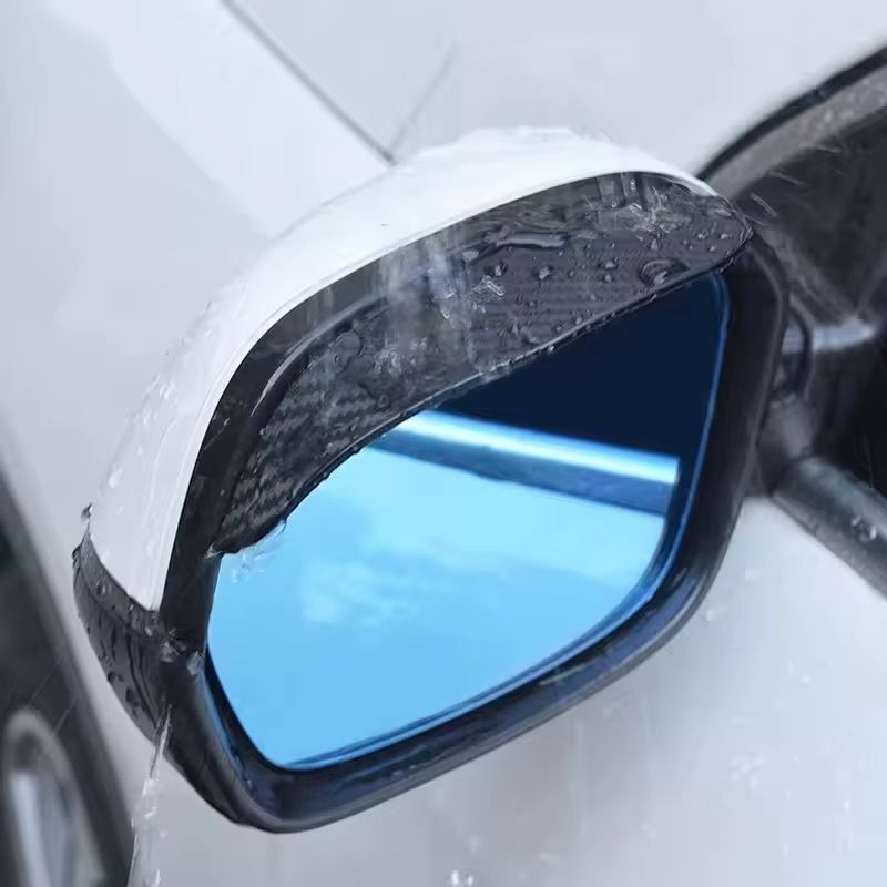 2PCS Car Rearview Mirror Rain Eyebrow Sun Visor Rain Guard Covers
