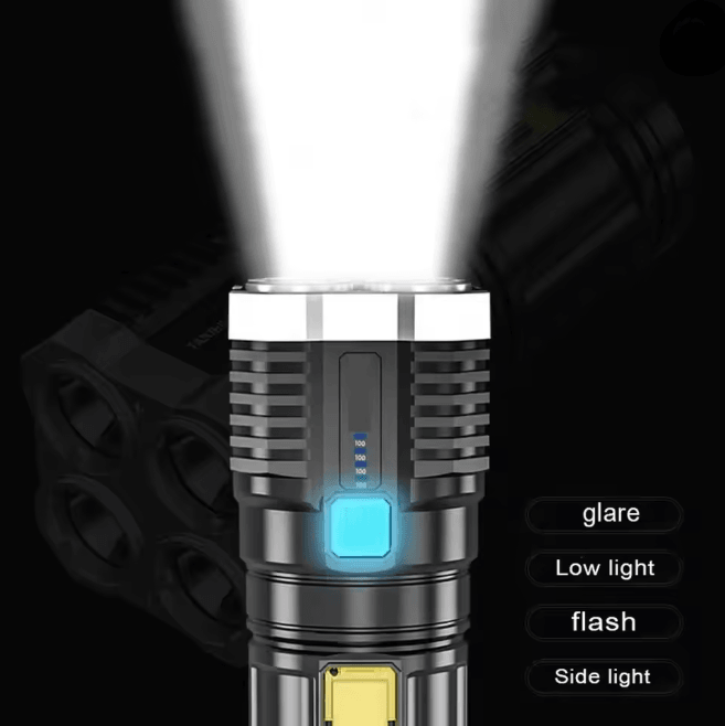 Mini Rechargeable LED Flashlight High Lumens Portable Torch for Outdoor and Emergency Use