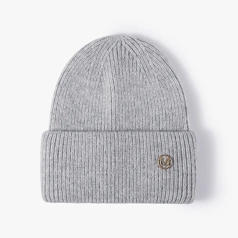 Womens Premium Rabbit Fur Blend Thermal Beanie