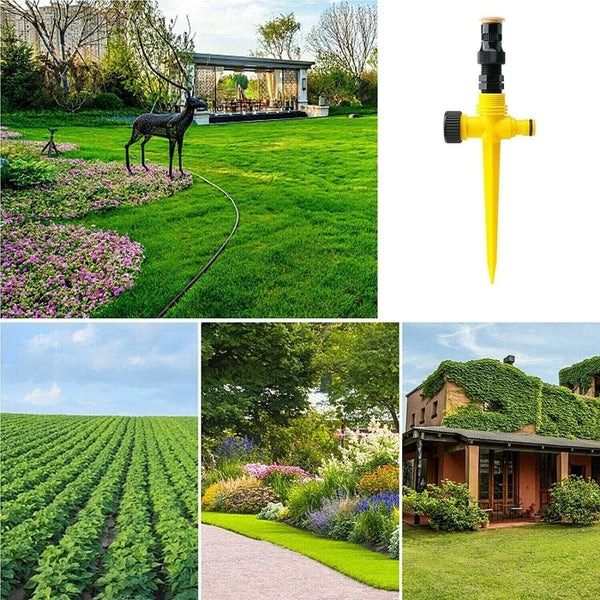 Auto Irrigation System, Garden Lawn Sprinkler, Rotation, Water-Saving Patio Sprinkler
