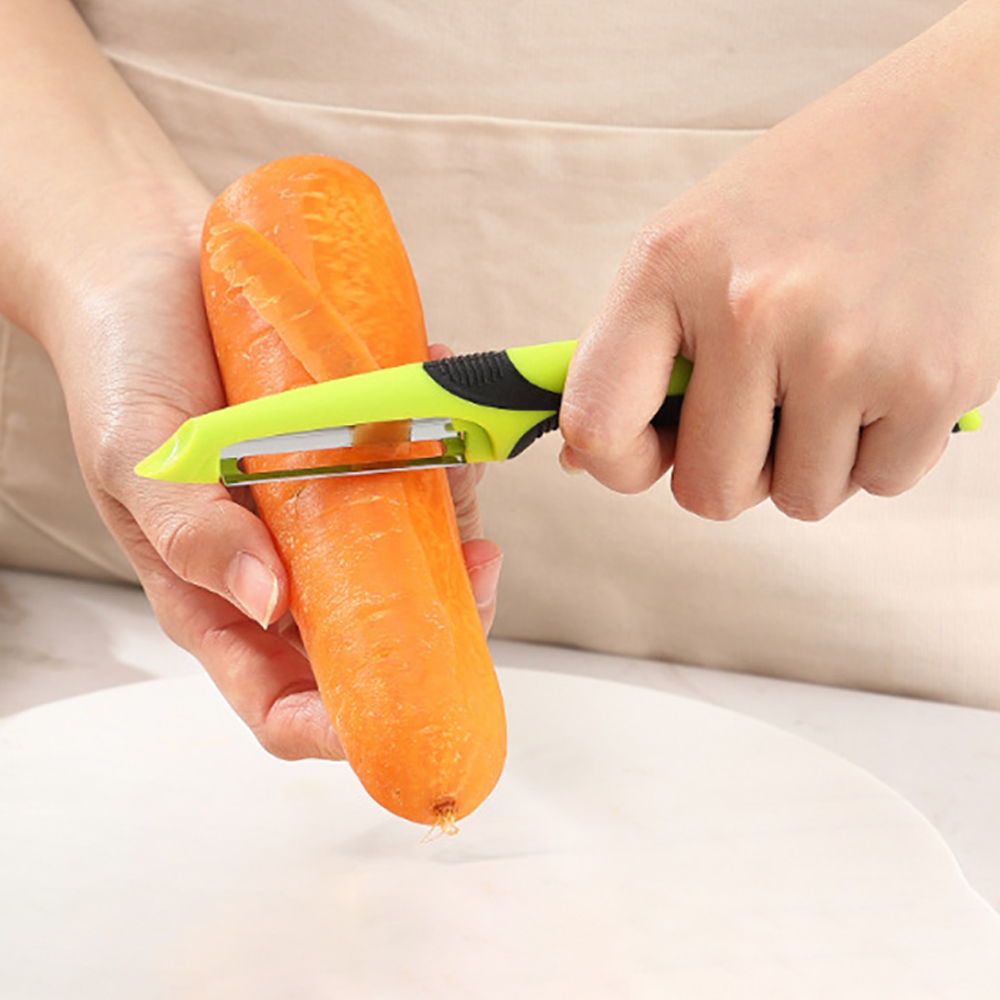 Stainless Steel Multifunctional Vegetable and Fruit Peeler – Quick and Easy Kitchen Tool for Effortless Food Preparation