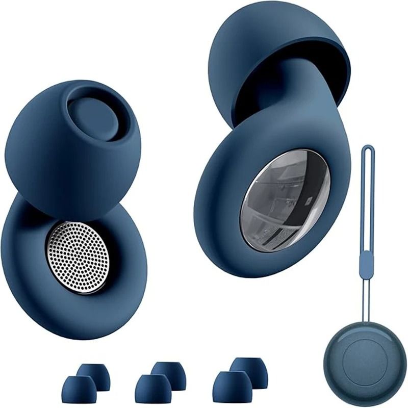 Silicone Ear Plugs for Sleeping Noise Reduction Waterproof Reusable Earplugs with Case