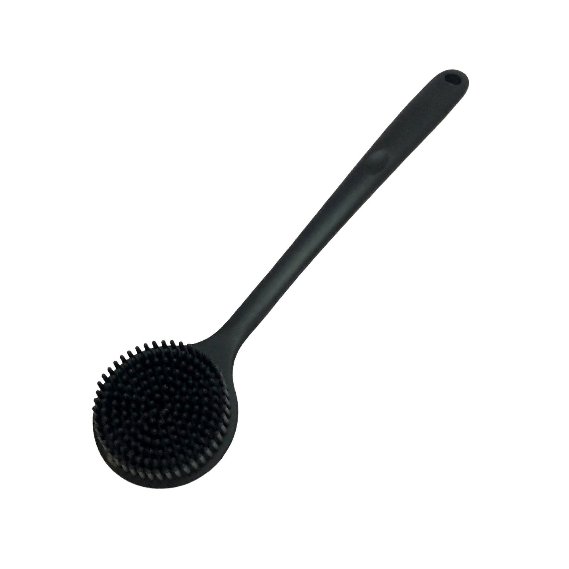 Silicone Back Scrubber Brush Long Handle Exfoliating Body Cleanser and Massager