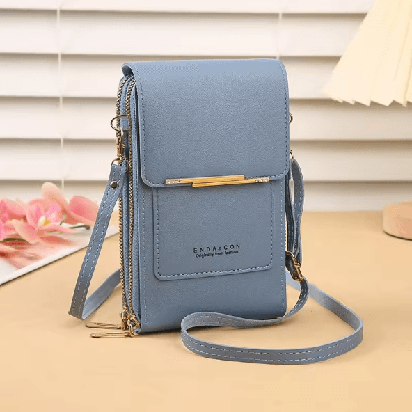 SmartChic Touch Screen Crossbody Phone Bag Soft Leather Women Wallet Purse with Strap Stylish Hands-Free Travel Handbag