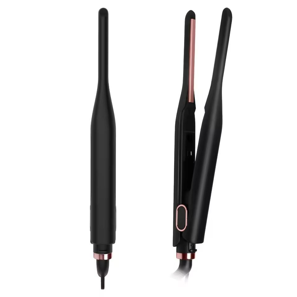 Small Adjustable Pencil Flat Iron for Short Hair and Beard Straightening